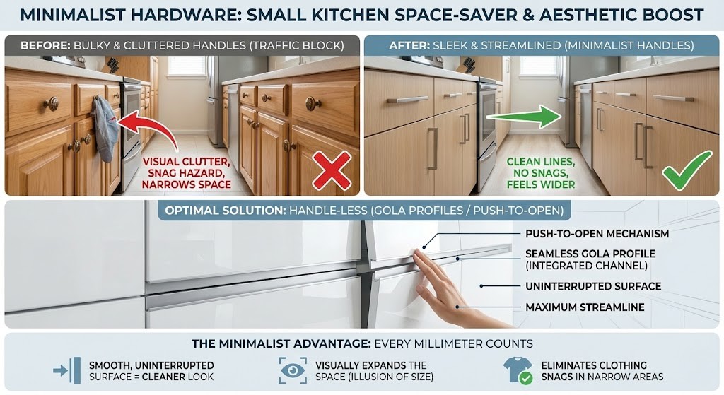 Small Kitchen Layout Ideas Minimalist Hardware