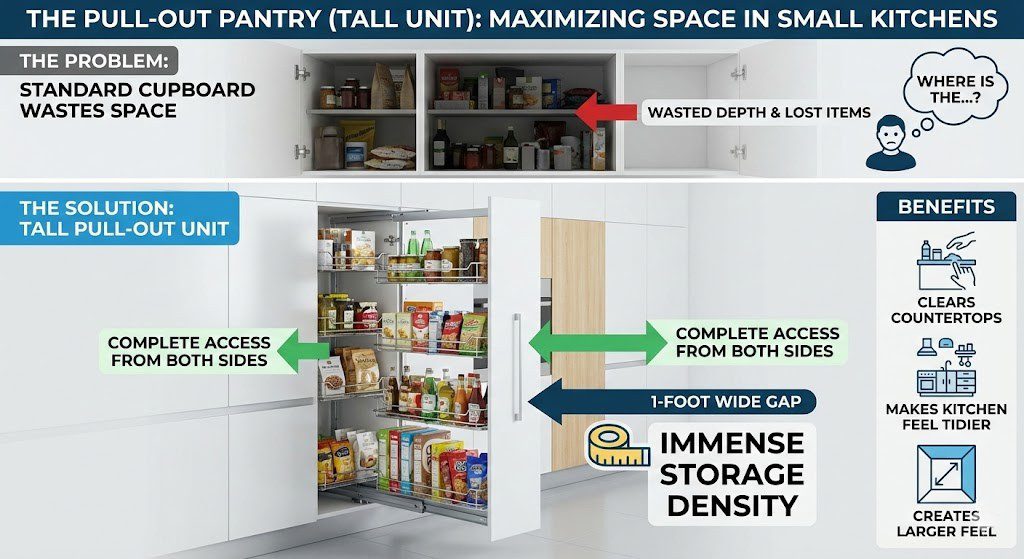 Small Kitchen Layout Ideas Pull Out Pantry
